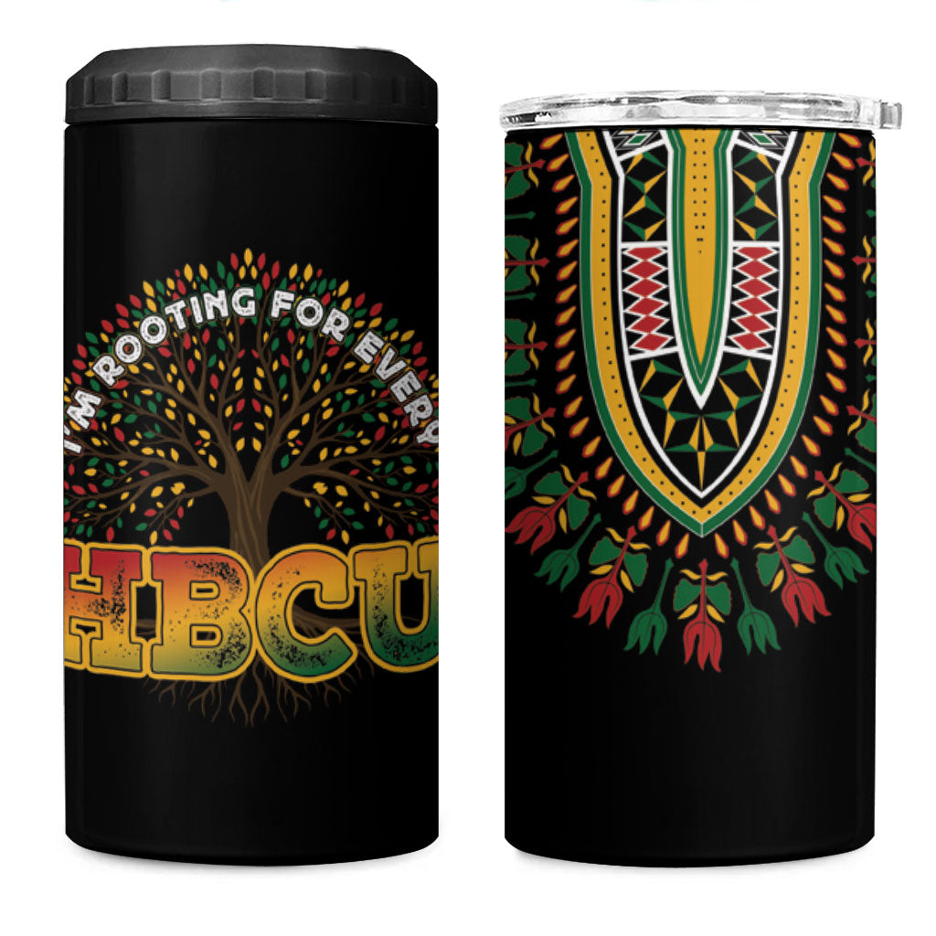 I'm Rooting For Every HBCU Dashiki Style 4 in 1 Can Cooler Tumbler