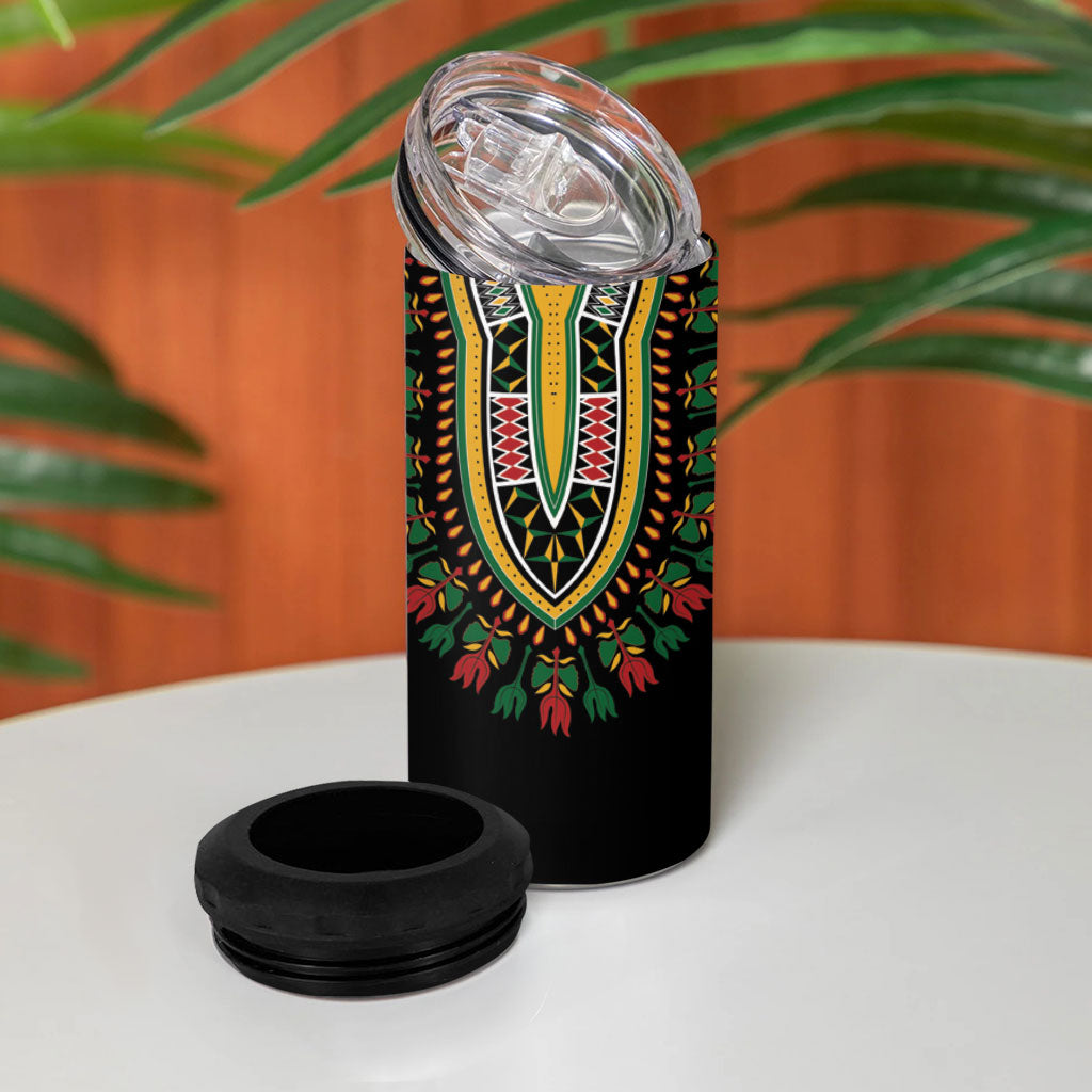 I'm Rooting For Every HBCU Dashiki Style 4 in 1 Can Cooler Tumbler