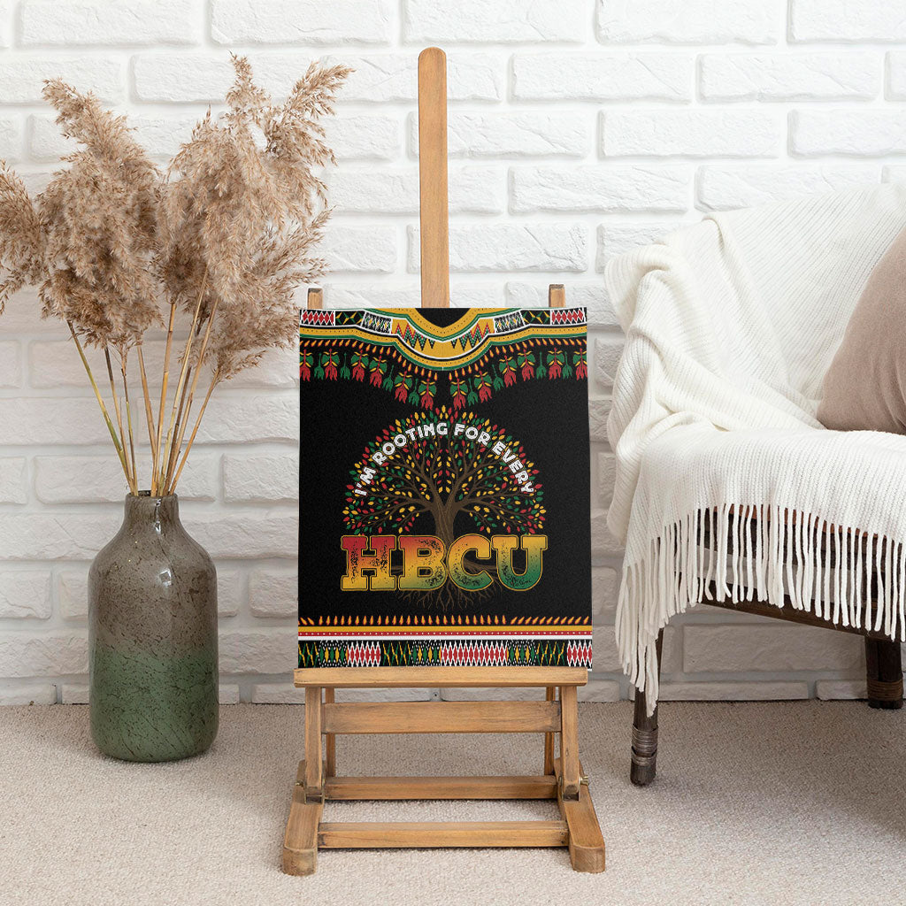 I'm Rooting For Every HBCU Dashiki Style Canvas Wall Art