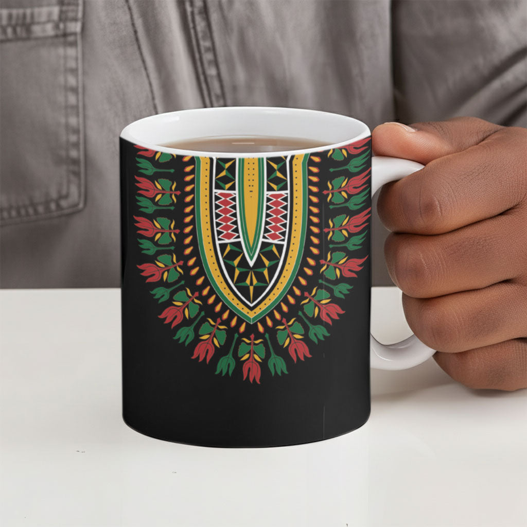I'm Rooting For Every HBCU Dashiki Style Ceramic Mug