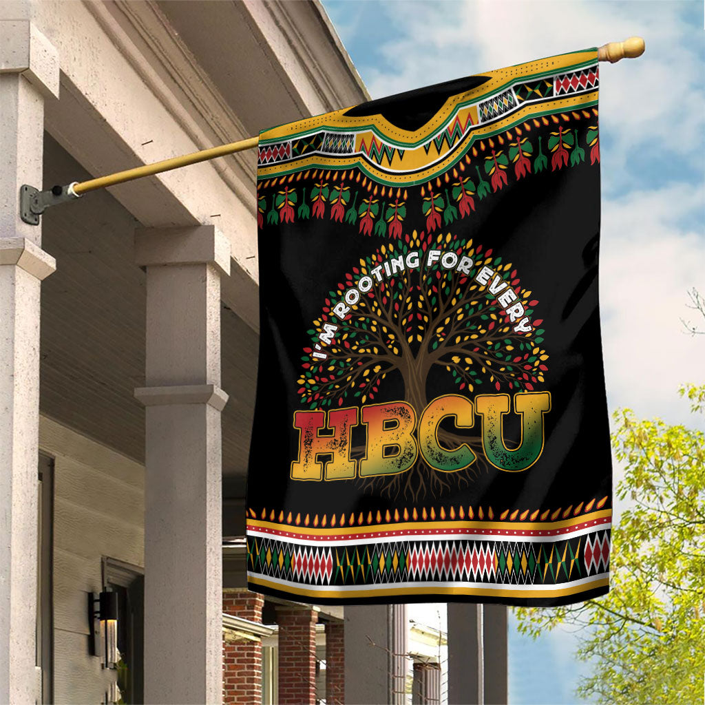I'm Rooting For Every HBCU Dashiki Style Garden Flag
