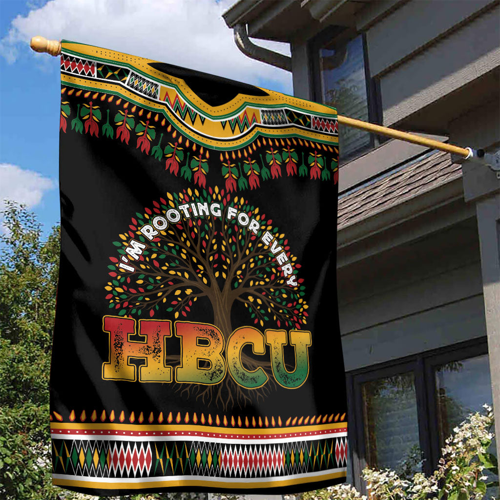 I'm Rooting For Every HBCU Dashiki Style Garden Flag