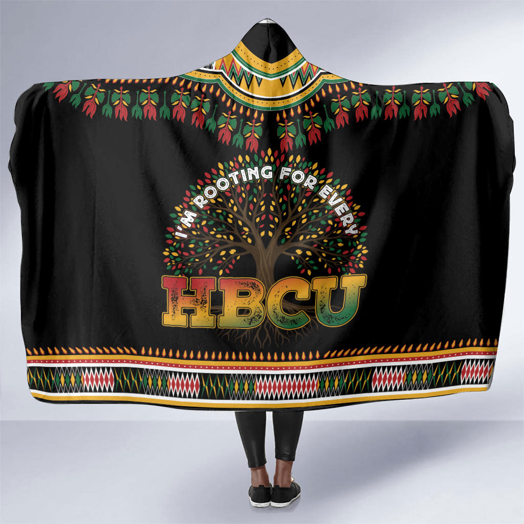 I'm Rooting For Every HBCU Dashiki Style Hooded Blanket