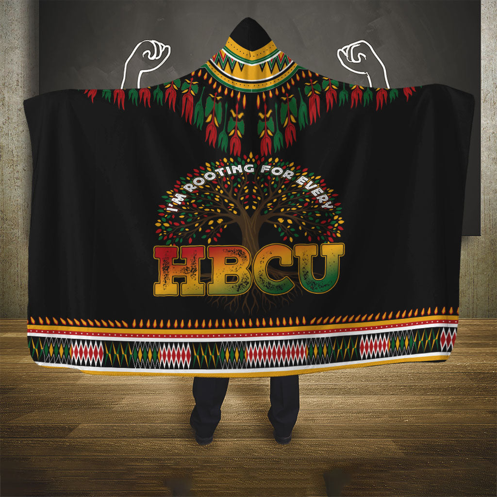 I'm Rooting For Every HBCU Dashiki Style Hooded Blanket