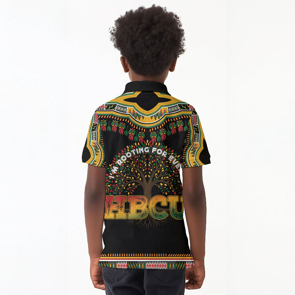 I'm Rooting For Every HBCU Dashiki Style Kid Polo Shirt