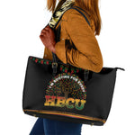 I'm Rooting For Every HBCU Dashiki Style Leather Tote Bag