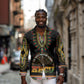 I'm Rooting For Every HBCU Dashiki Style Long Sleeve Button Shirt