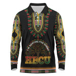 I'm Rooting For Every HBCU Dashiki Style Long Sleeve Polo Shirt