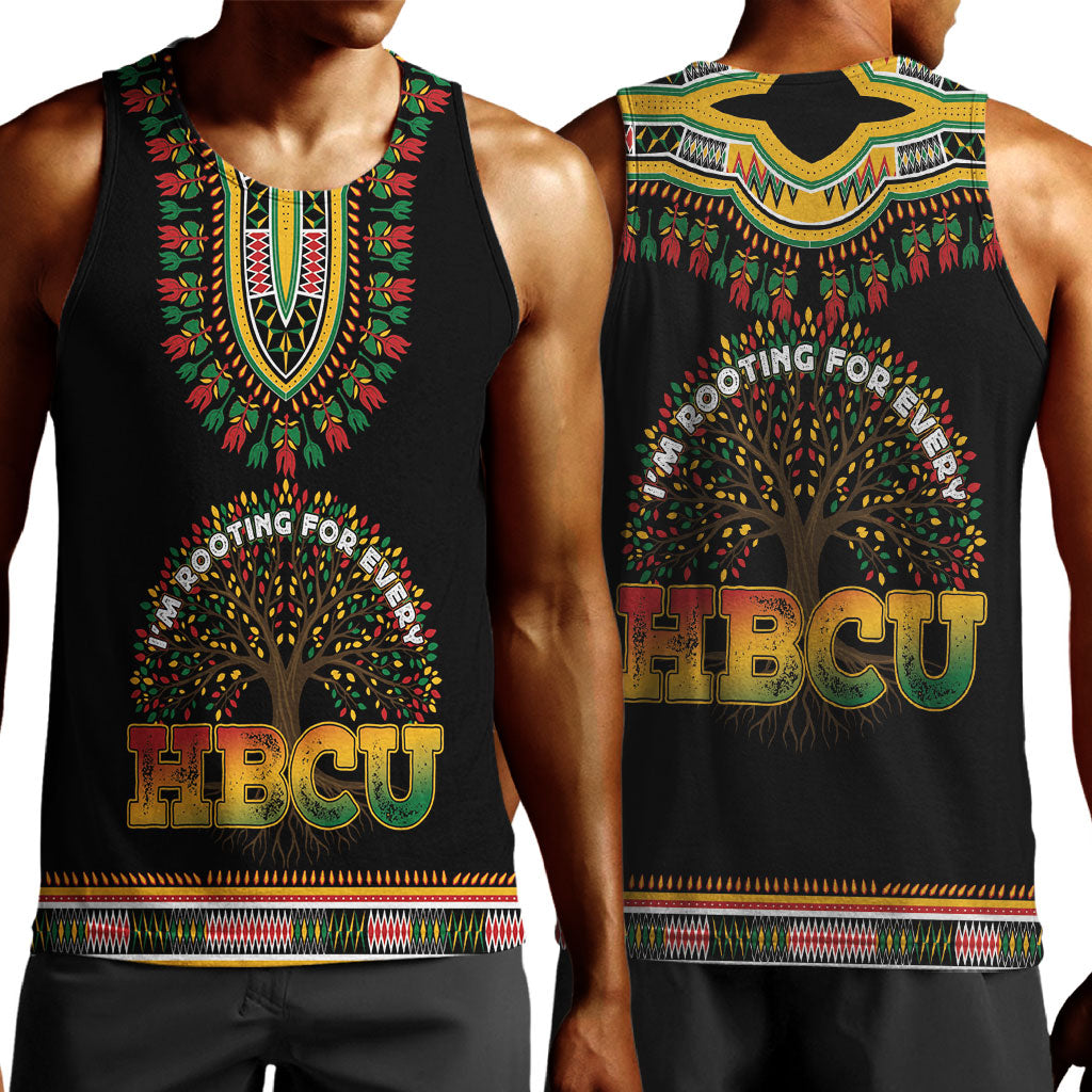 I'm Rooting For Every HBCU Dashiki Style Men Tank Top