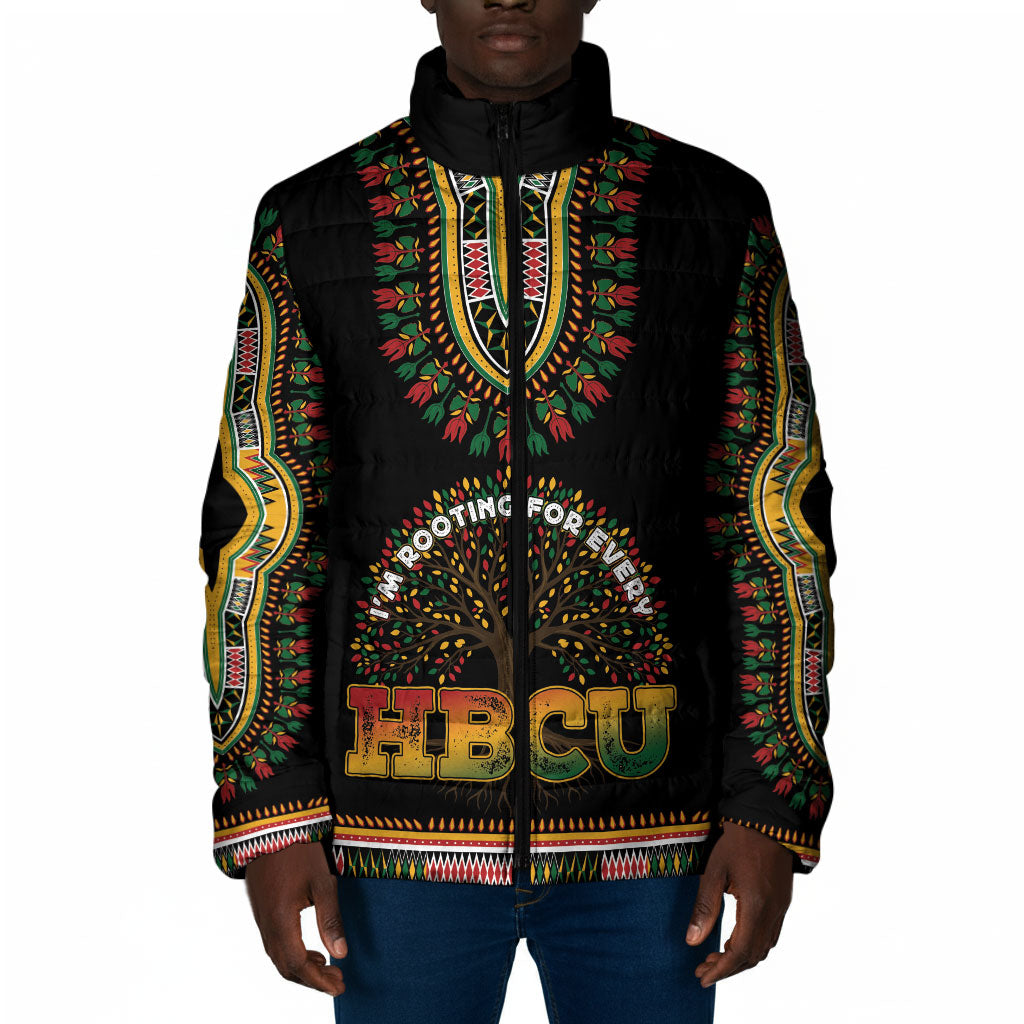 I'm Rooting For Every HBCU Dashiki Style Padded Jacket