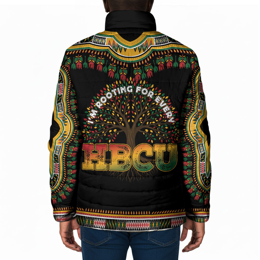 I'm Rooting For Every HBCU Dashiki Style Padded Jacket