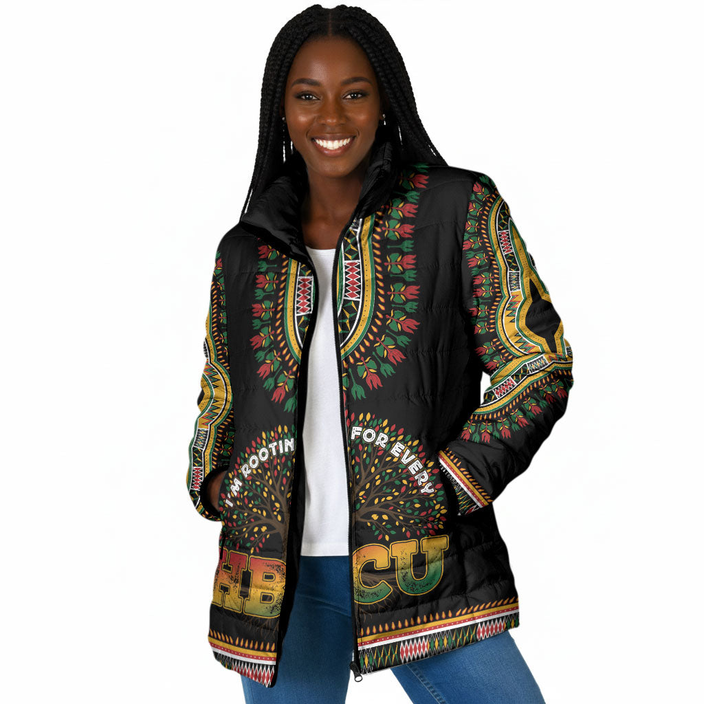 I'm Rooting For Every HBCU Dashiki Style Padded Jacket