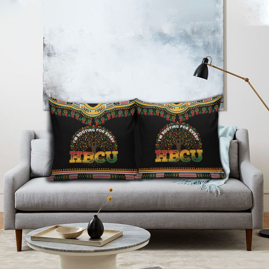 I'm Rooting For Every HBCU Dashiki Style Pillow Cover