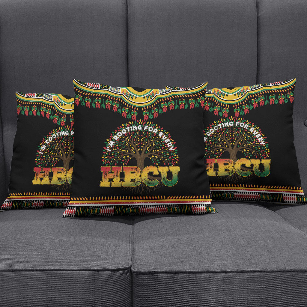 I'm Rooting For Every HBCU Dashiki Style Pillow Cover