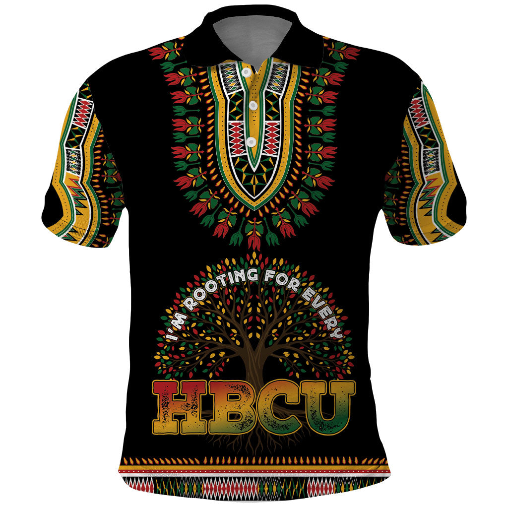 I'm Rooting For Every HBCU Dashiki Style Polo Shirt