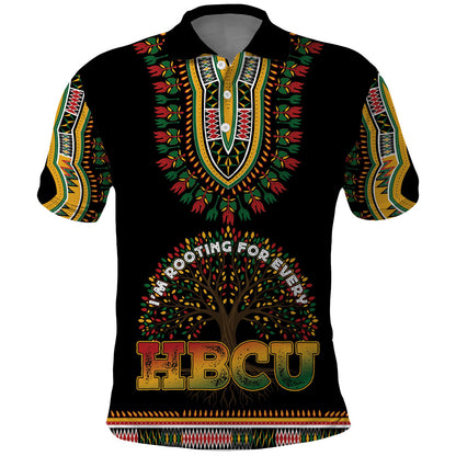I'm Rooting For Every HBCU Dashiki Style Polo Shirt