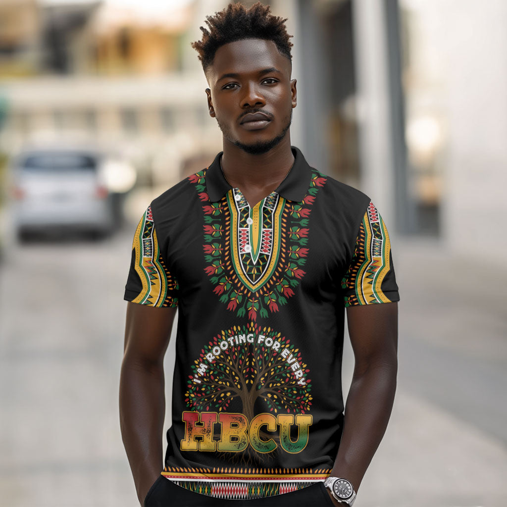 I'm Rooting For Every HBCU Dashiki Style Polo Shirt