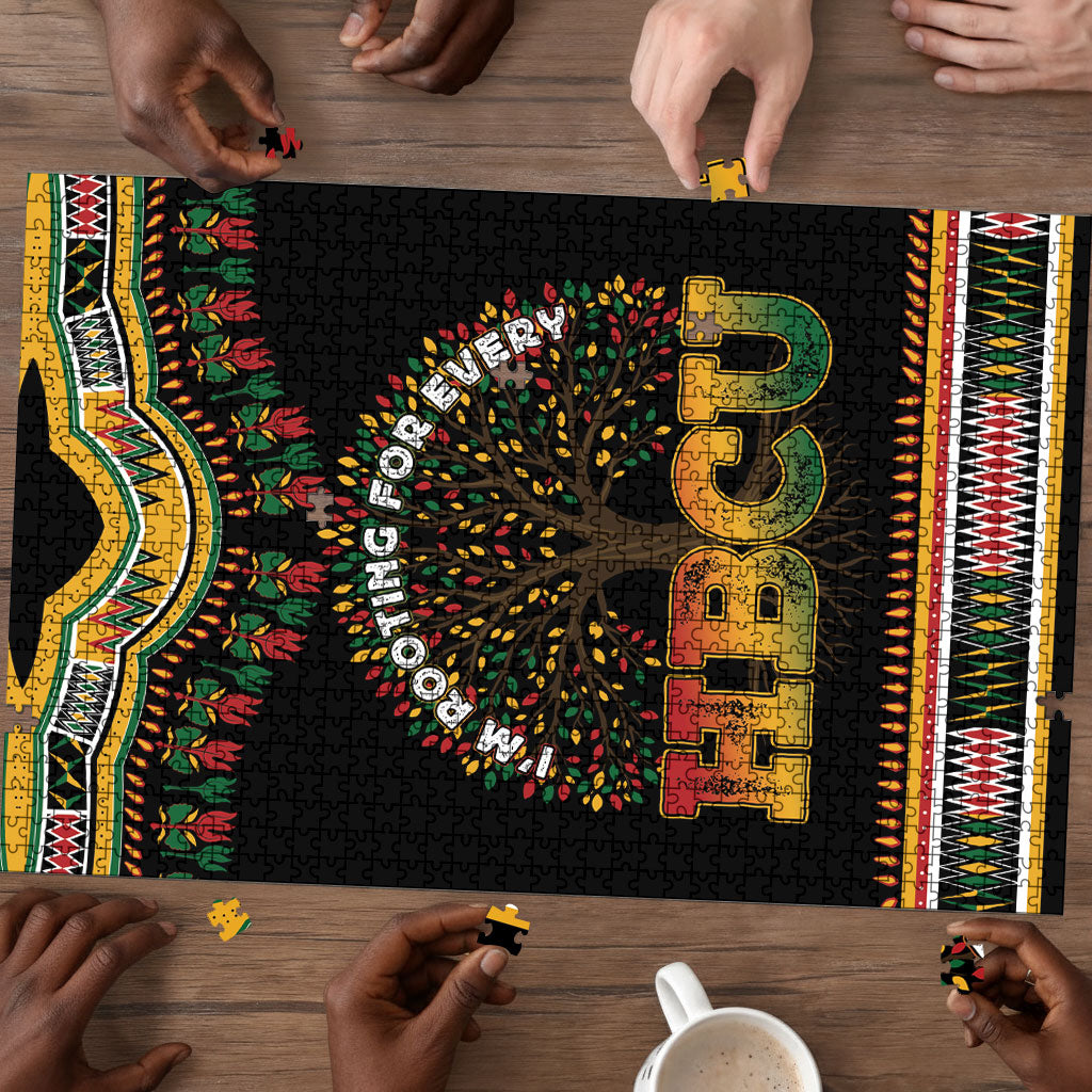 I'm Rooting For Every HBCU Dashiki Style Puzzle