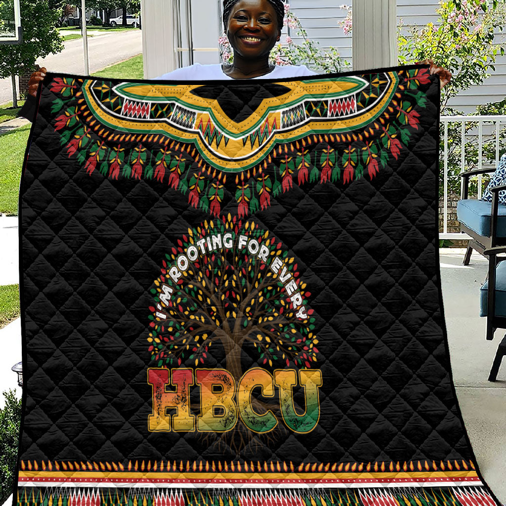 I'm Rooting For Every HBCU Dashiki Style Quilt