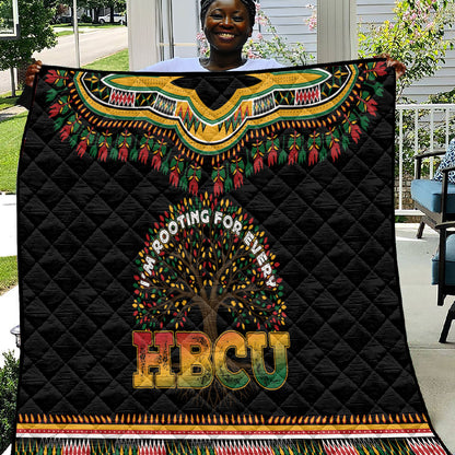 I'm Rooting For Every HBCU Dashiki Style Quilt