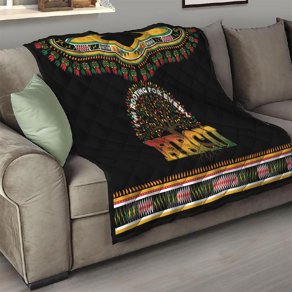 I'm Rooting For Every HBCU Dashiki Style Quilt