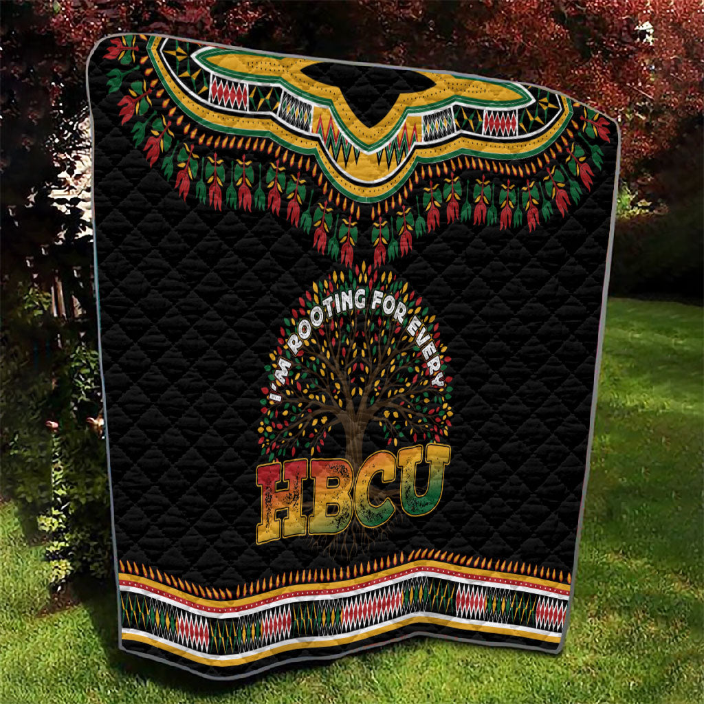 I'm Rooting For Every HBCU Dashiki Style Quilt