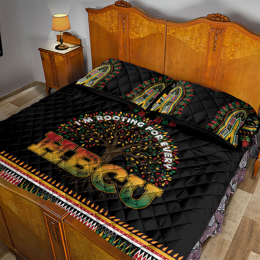 I'm Rooting For Every HBCU Dashiki Style Quilt Bed Set