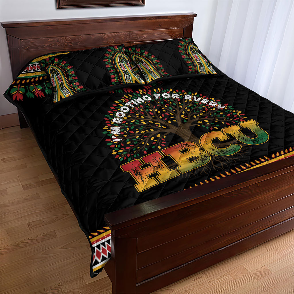 I'm Rooting For Every HBCU Dashiki Style Quilt Bed Set
