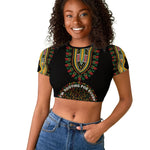 I'm Rooting For Every HBCU Dashiki Style Raglan Cropped T shirt