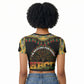 I'm Rooting For Every HBCU Dashiki Style Raglan Cropped T shirt