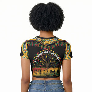 I'm Rooting For Every HBCU Dashiki Style Raglan Cropped T shirt