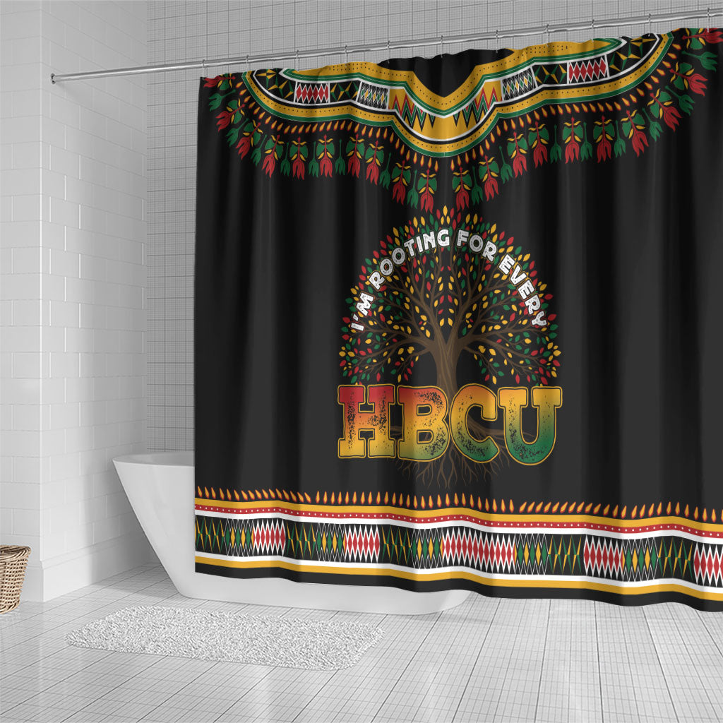 I'm Rooting For Every HBCU Dashiki Style Shower Curtain