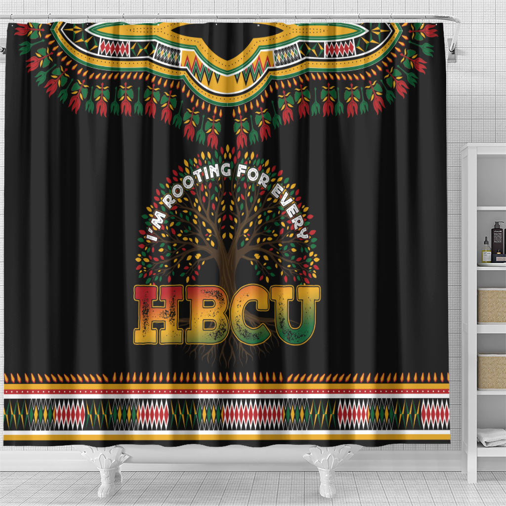 I'm Rooting For Every HBCU Dashiki Style Shower Curtain