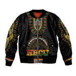 I'm Rooting For Every HBCU Dashiki Style Sleeve Zip Bomber Jacket