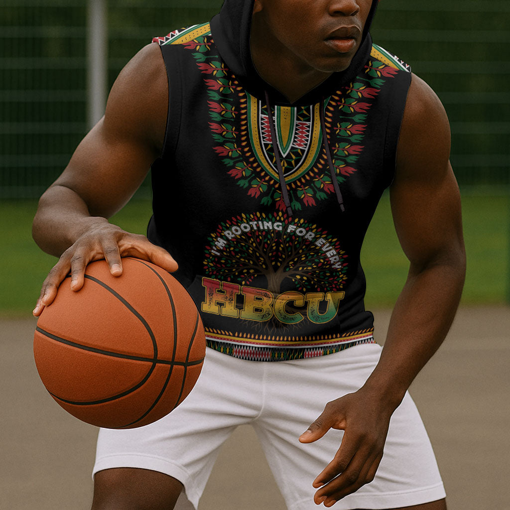 I'm Rooting For Every HBCU Dashiki Style Sleeveless Hoodie