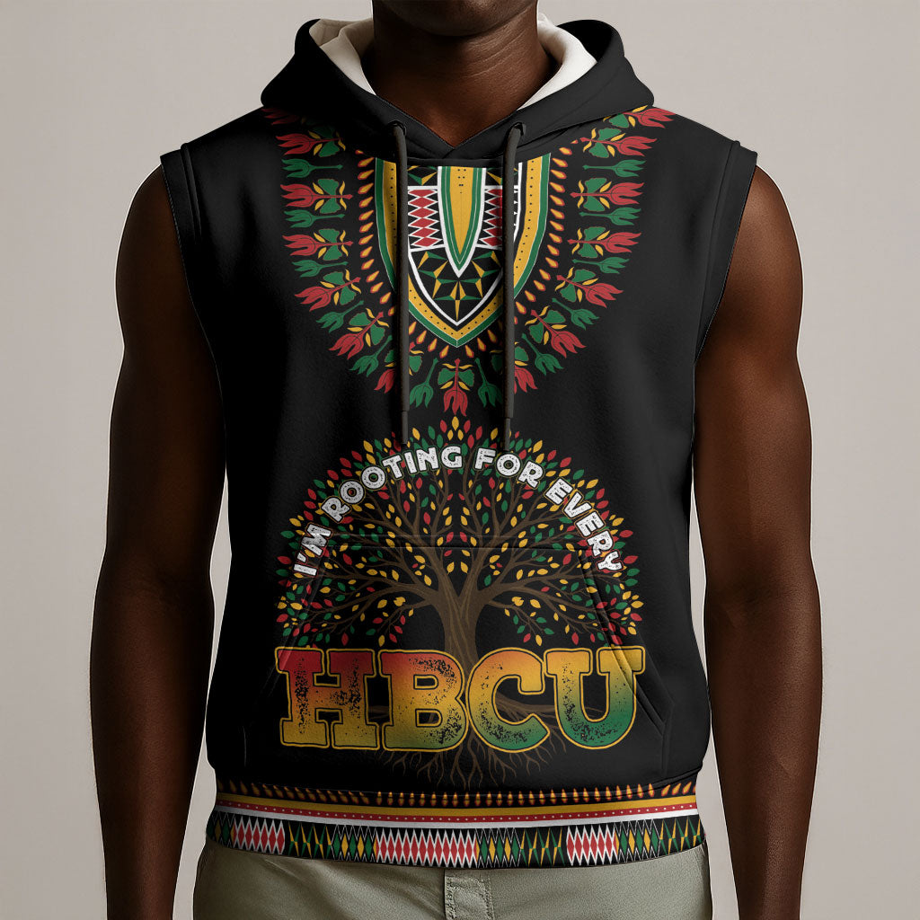 I'm Rooting For Every HBCU Dashiki Style Sleeveless Hoodie