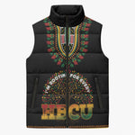 I'm Rooting For Every HBCU Dashiki Style Sleeveless Puffer Jacket