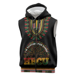 I'm Rooting For Every HBCU Dashiki Style Sleeveless Zip Hoodie