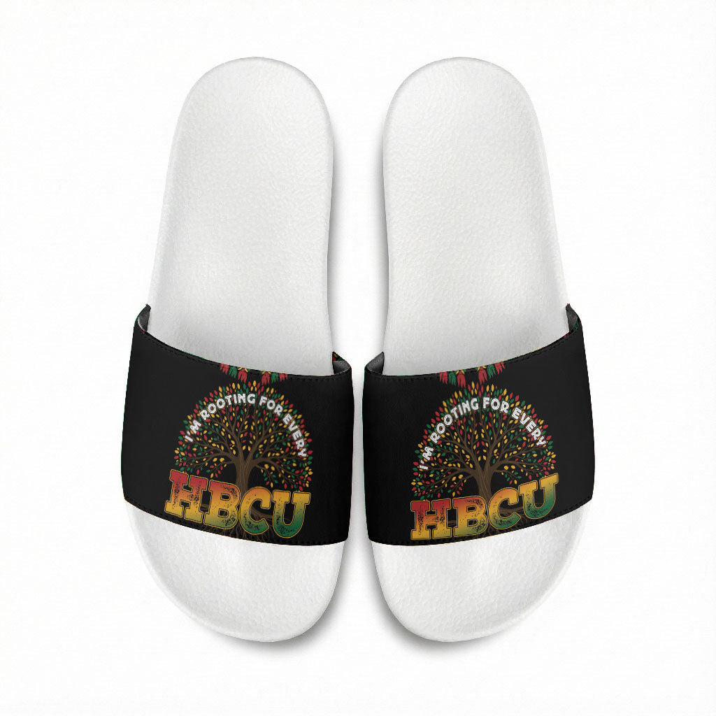I'm Rooting For Every HBCU Dashiki Style Slide Sandals