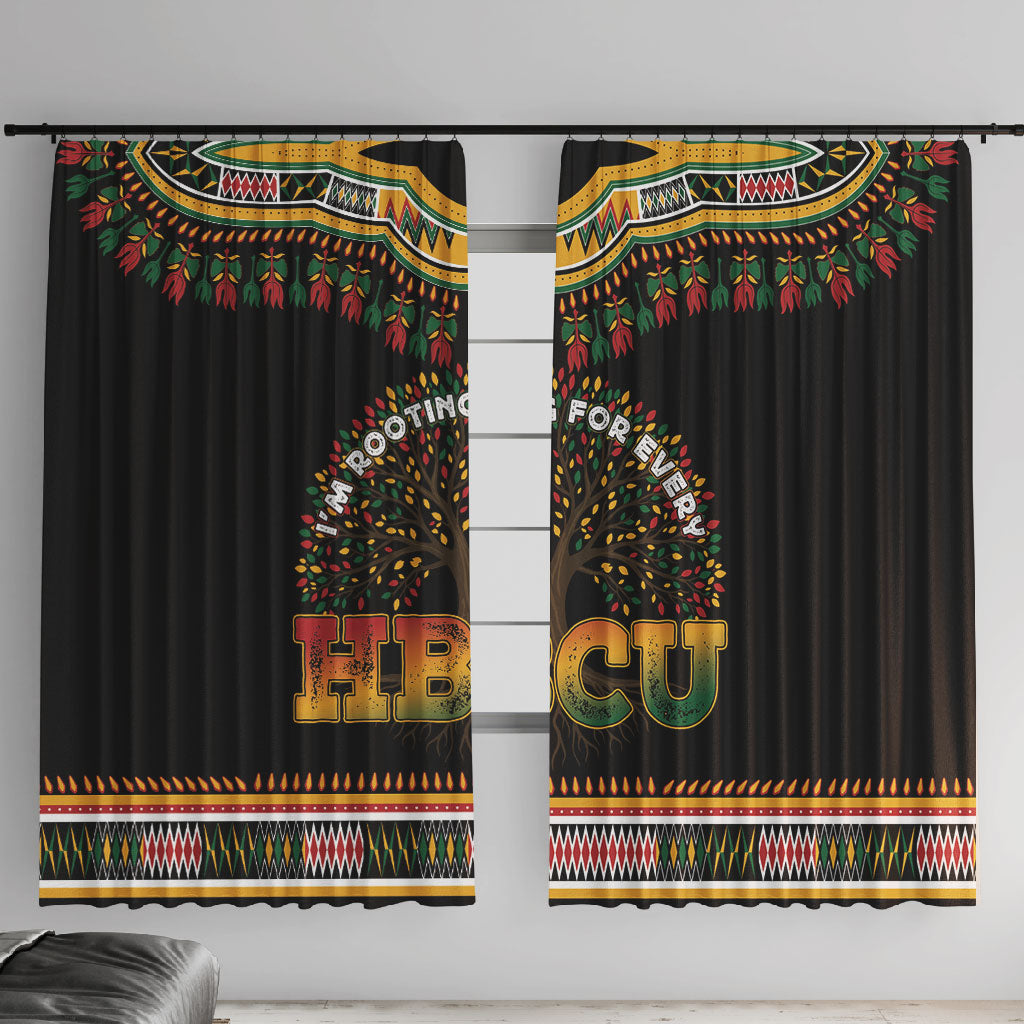 I'm Rooting For Every HBCU Dashiki Style Window Curtain