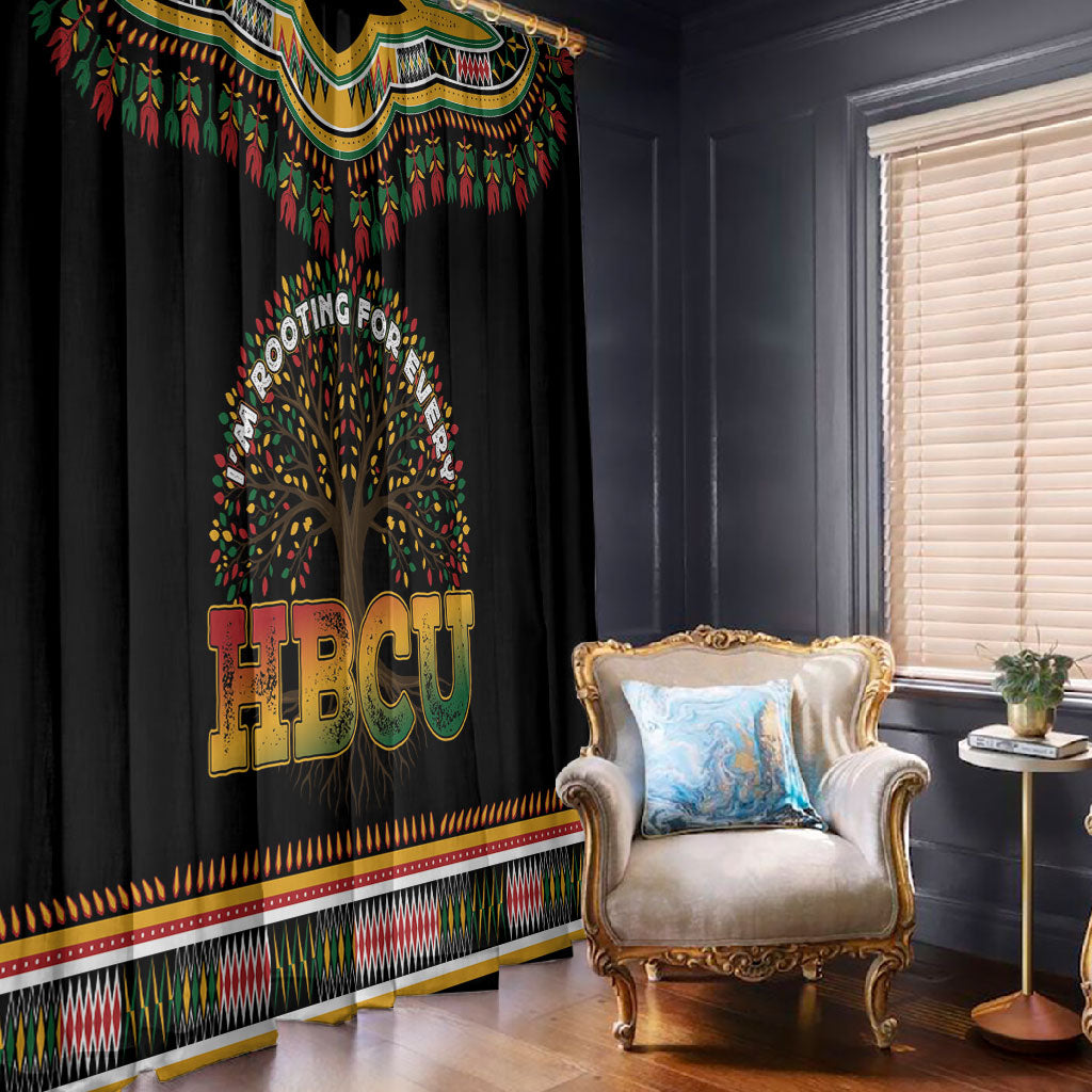 I'm Rooting For Every HBCU Dashiki Style Window Curtain