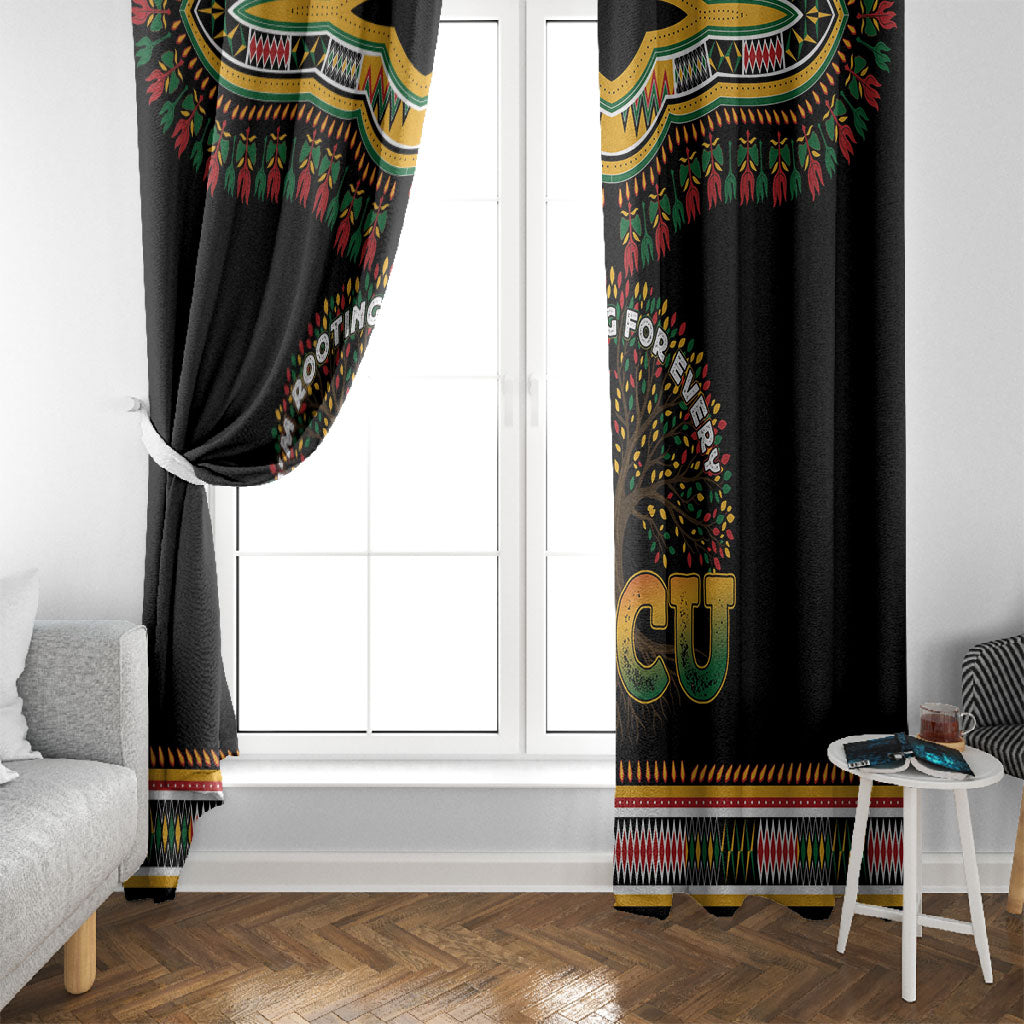 I'm Rooting For Every HBCU Dashiki Style Window Curtain