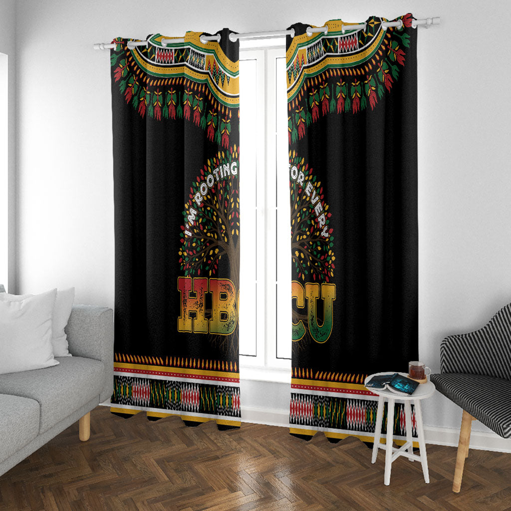 I'm Rooting For Every HBCU Dashiki Style Window Curtain