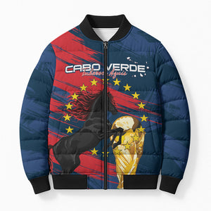 Cape Verde - WC2026 Dark Horse Custom Bomber Puffer Jacket Our Time Our Story