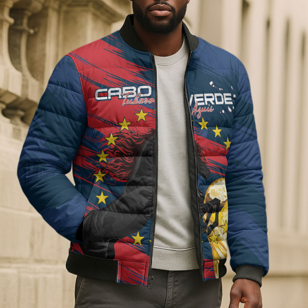 Cape Verde - WC2026 Dark Horse Custom Bomber Puffer Jacket Our Time Our Story
