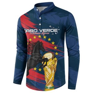 Cape Verde - WC2026 Dark Horse Custom Button Sweatshirt Our Time Our Story