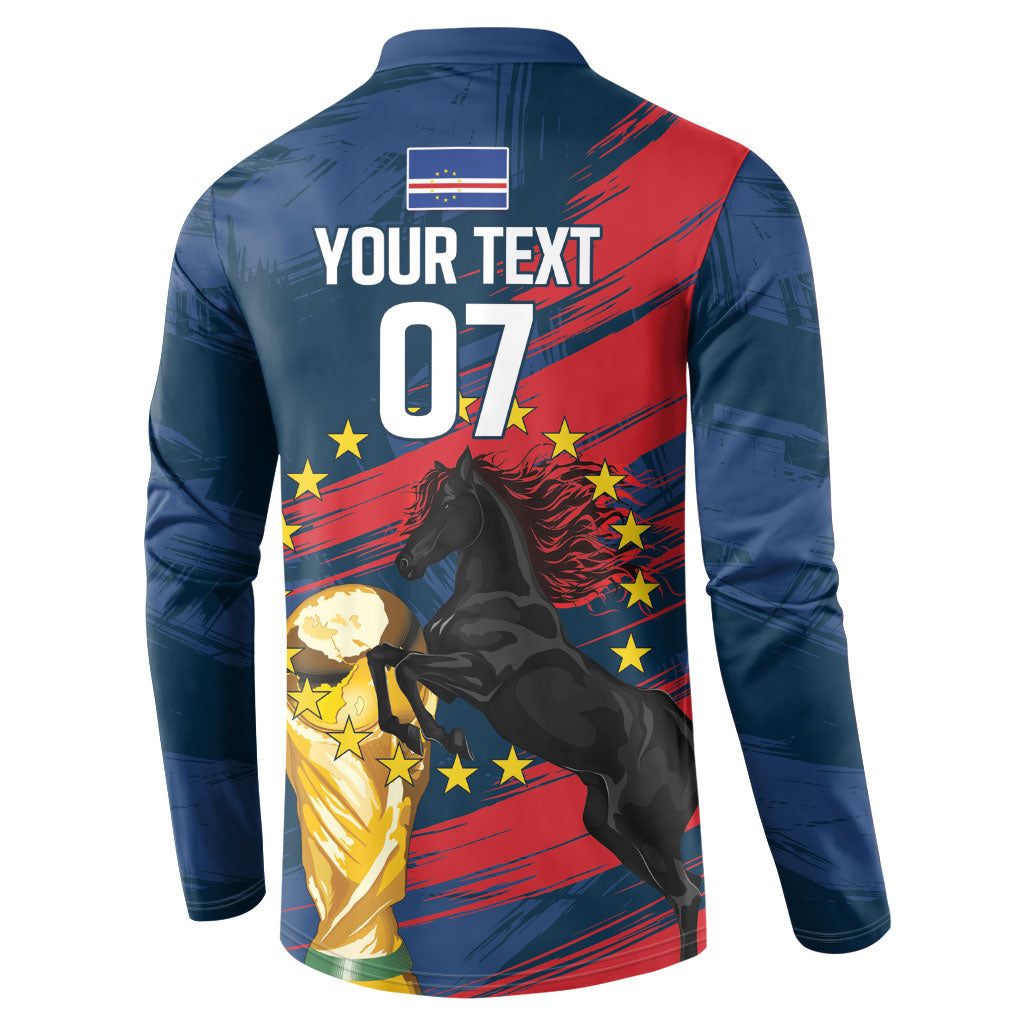 Cape Verde - WC2026 Dark Horse Custom Button Sweatshirt Our Time Our Story