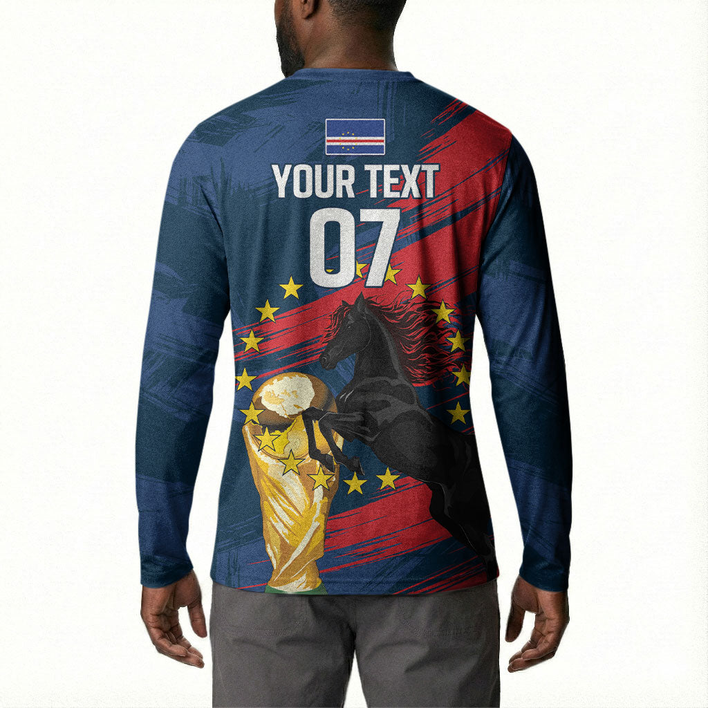 Cape Verde - WC2026 Dark Horse Custom Button Sweatshirt Our Time Our Story