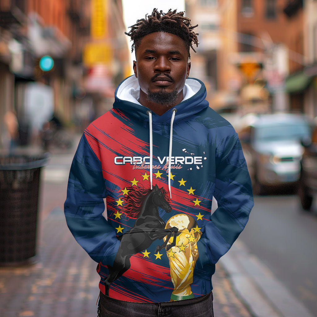Cape Verde - WC2026 Dark Horse Custom Hoodie Our Time Our Story