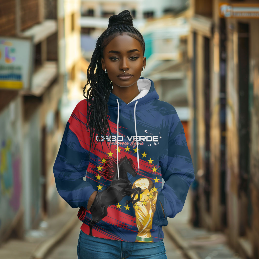 Cape Verde - WC2026 Dark Horse Custom Hoodie Our Time Our Story